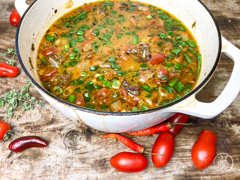 Gulasch kochen