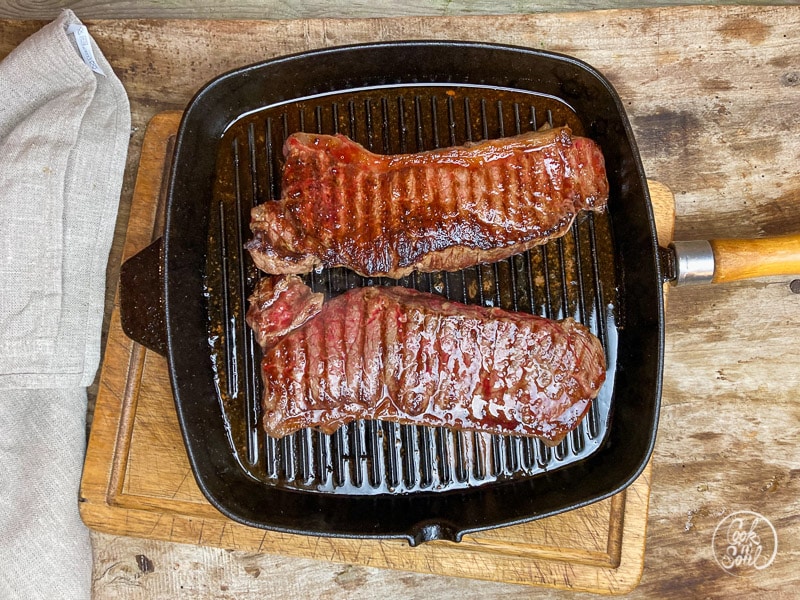 Rindersteak braten