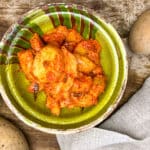 Scharfer Kartoffelsalat mit Kimchi