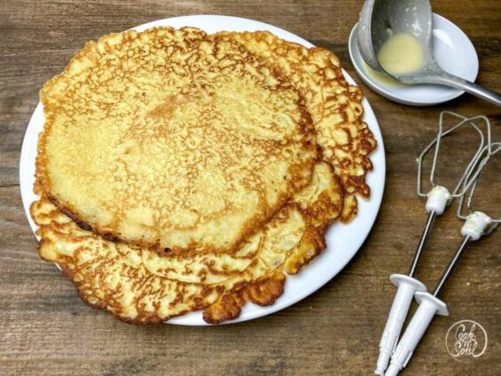 Vollkorn Pfannkuchen mit Dinkelmehl, einfaches Grundrezept – Cook &amp; Soul