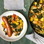 Schwarzkohl Eintopf mit Wurst