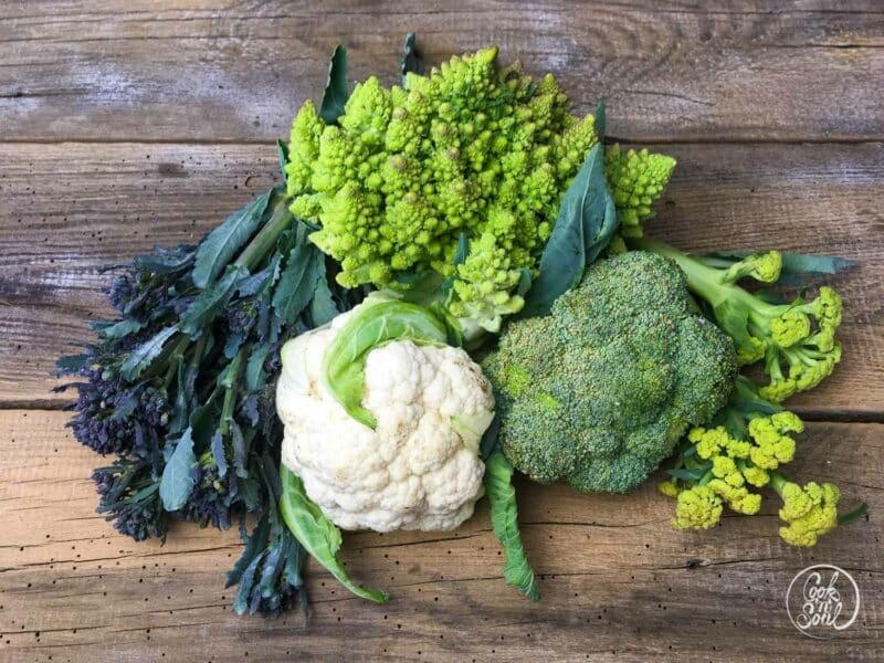 Blumenkohl und Brokkoli, Romanesco und Sprossenbrokkoli