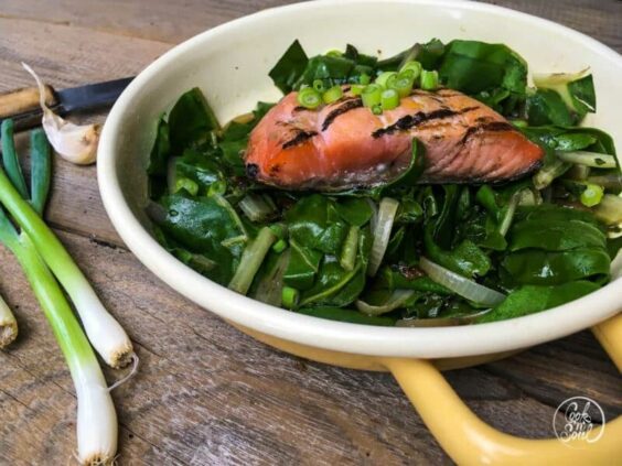 Gebratener Lachs auf Mangoldgemüse – Cook & Soul Gebratener Lachs auf Mangoldgemüse – Cook & Soul