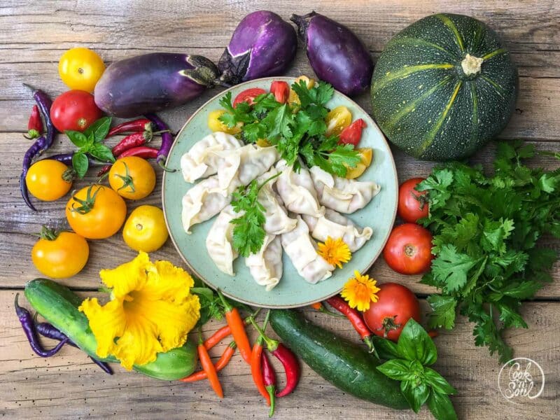Gemüse für Rezepte im Sommer